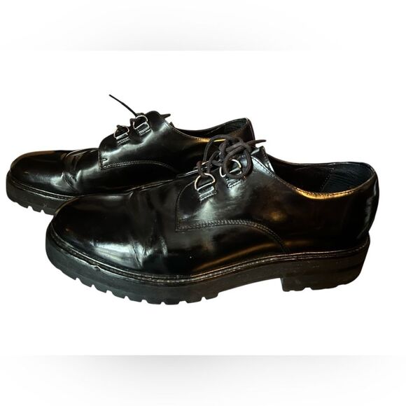 The Kooples Men’s Black Patent Leather Derbies Loafers SZ 43 9 9.5
